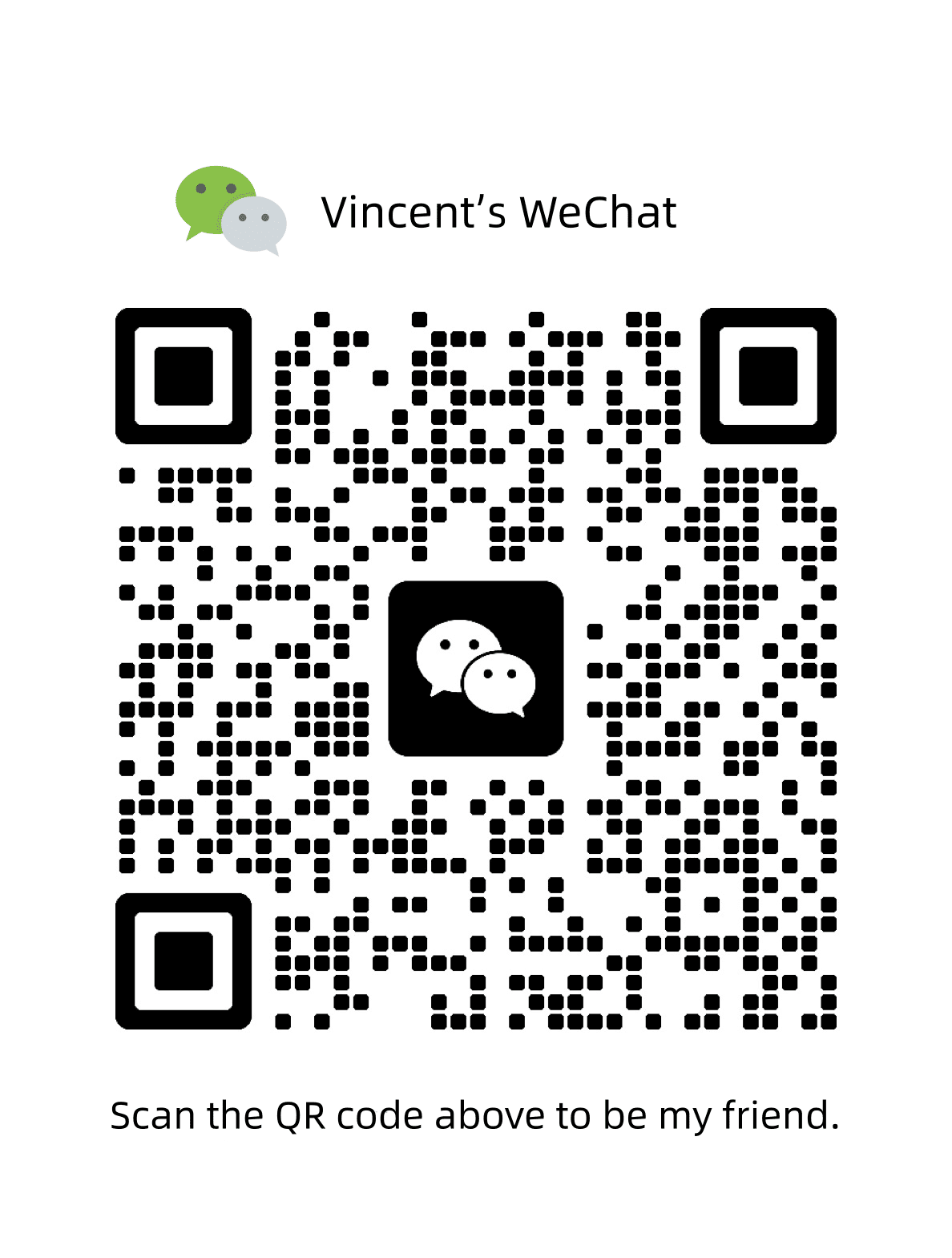 Vincent's WeChat Contact